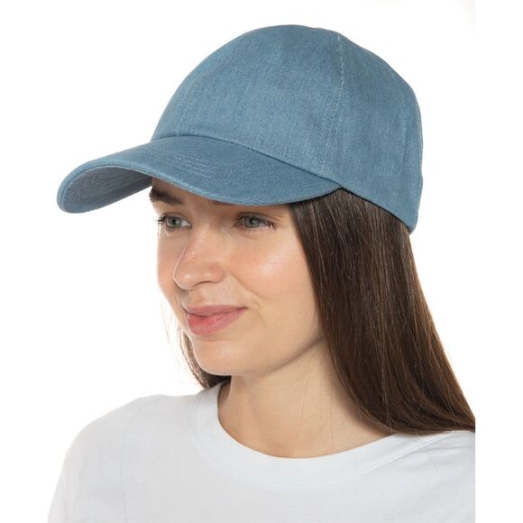 Jenni Women S Washed Baseball Hat Blue Size Regular Size OS - Picture 1 of 4